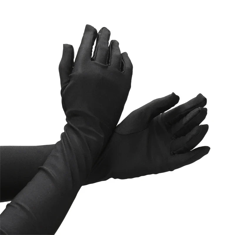 Women's Long Opera Gloves – Elbow Length Evening & Prom Opera Gloves Qme