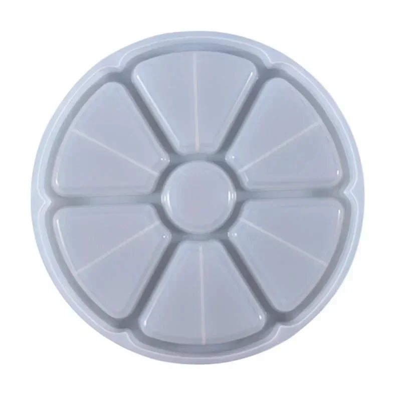 Petal Silicone Mold Tray – Fruit, Nut & DIY Partition Dish Silicone Mold Tray Qme A