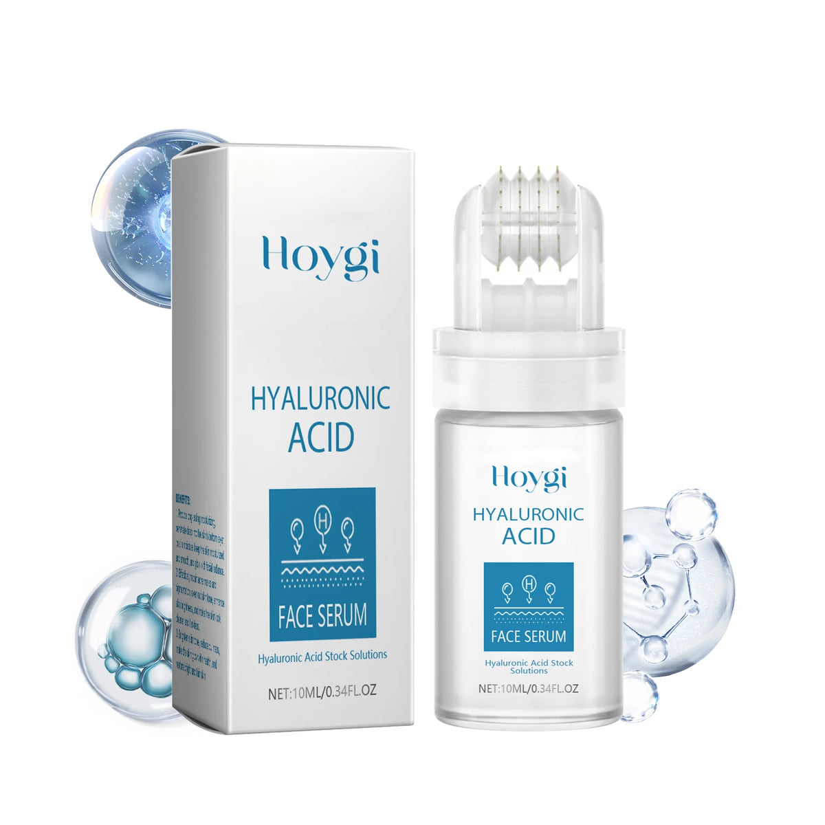 Hoygi Hyaluronic Acid Face Serum Roller – Deep Moisture & Glow Face Serum Roller Qst 10ml