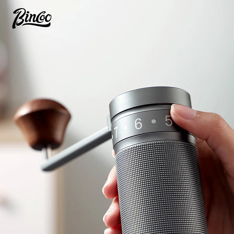 Bincoo SM01 Manual Coffee Grinder – Portable 420 Steel Hand Mill Manual Coffee Grinder Qst