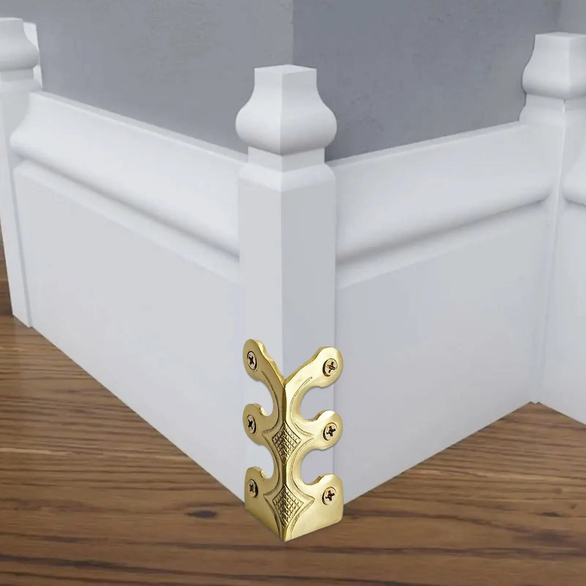 Solid Brass Baseboard Corner Protectors – Metal Edge Guards Corner Edge Guards Qme