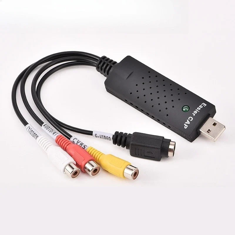 USB 2.0 Video Capture Card – VHS DVD to Digital Adapter 2-Pack Video Capture Adapter Qme