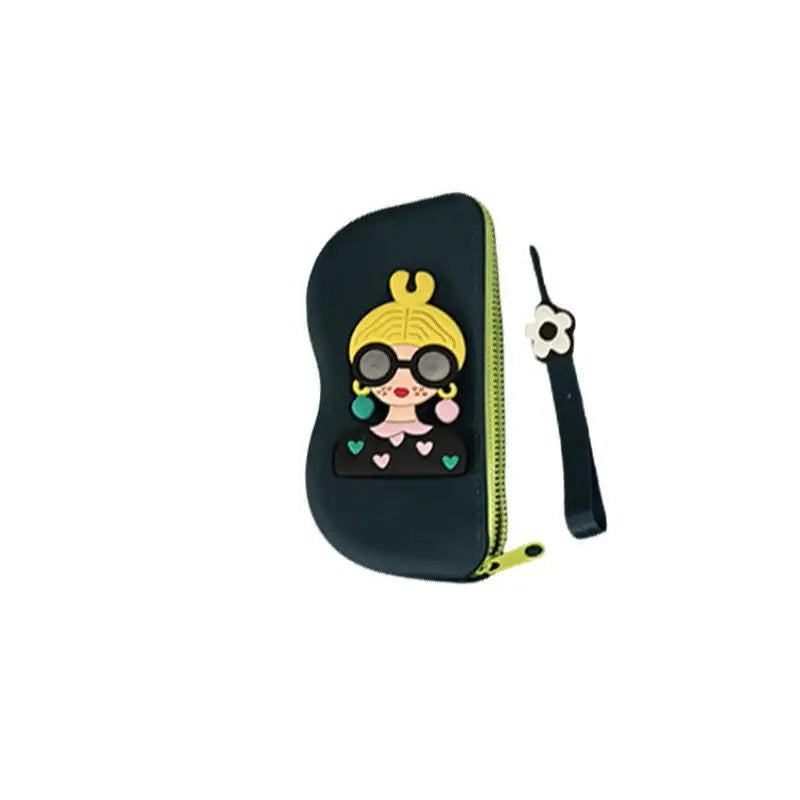 Silicone Glasses Case – Cartoon Waterproof Eyewear Storage Bag Eyewear Storage Case Qst C