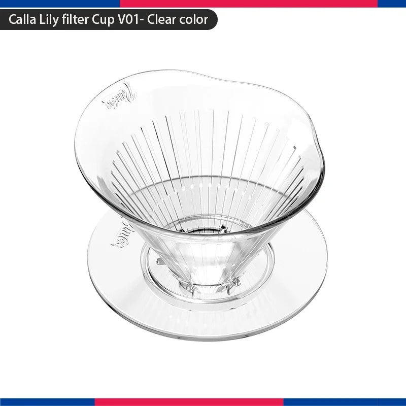 Bincoo Tritan Reusable Coffee Drip Filter Cup & Tray Set Coffee Drip Filter Set Qst clear China Mainland