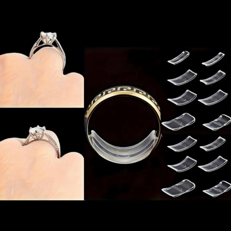 Silicone Ring Adjuster Set – Non-Slip Ring Resizer Tool, 8 Pcs Ring Resizer Tool Qme