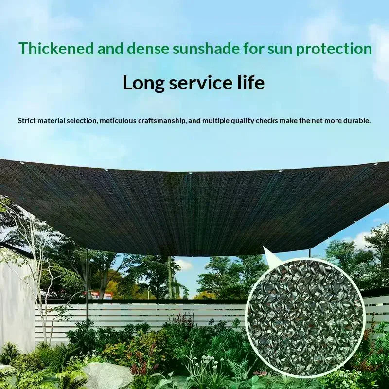 Black HDPE Sun Shade Net – UV Protection, Breathable & Tear Resistant Garden Shade Net Qme