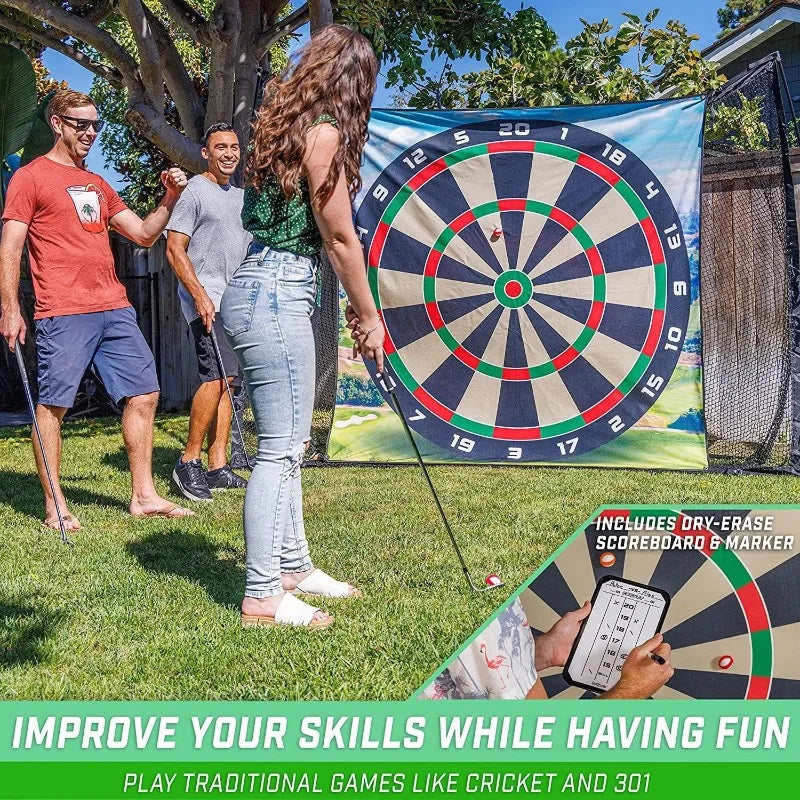 Premium Golf Ball Dart Mat Practice Tee Pad – Family Game Outdoor Family Game Qme