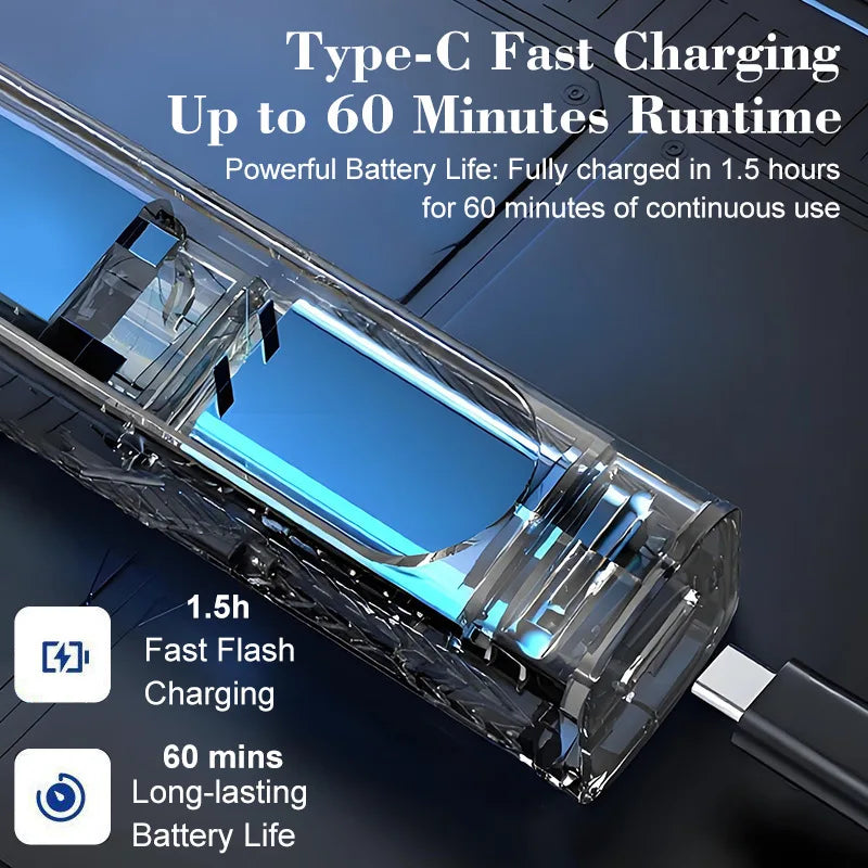 Rechargeable Nose Hair Trimmer with Digital Display Nose Hair Trimmer Qme