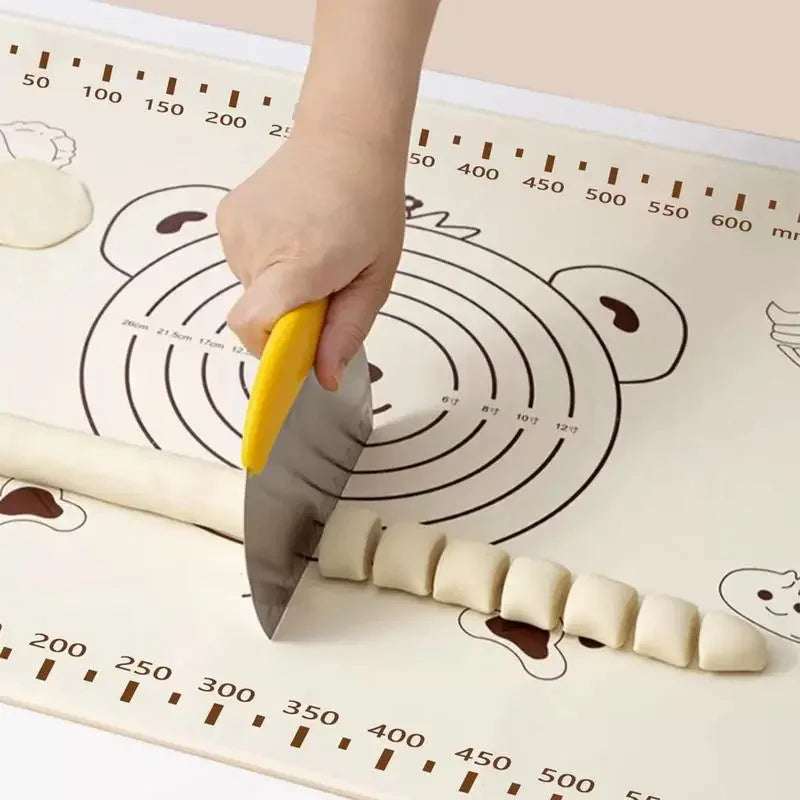 Silicone Baking Mat – Non-Stick Dough Kneading & Rolling Pad Silicone Baking Mat Qme