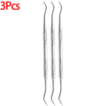 Double-Headed Stainless Steel Toenail Care Tool Set | Qme Nail Care Tool Qme 3Pcs