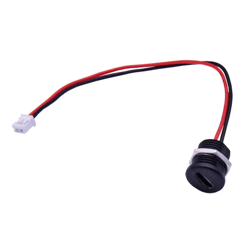 Waterproof USB Type-C Female Connector Jack – Crimp Terminal USB-C Connector Qst