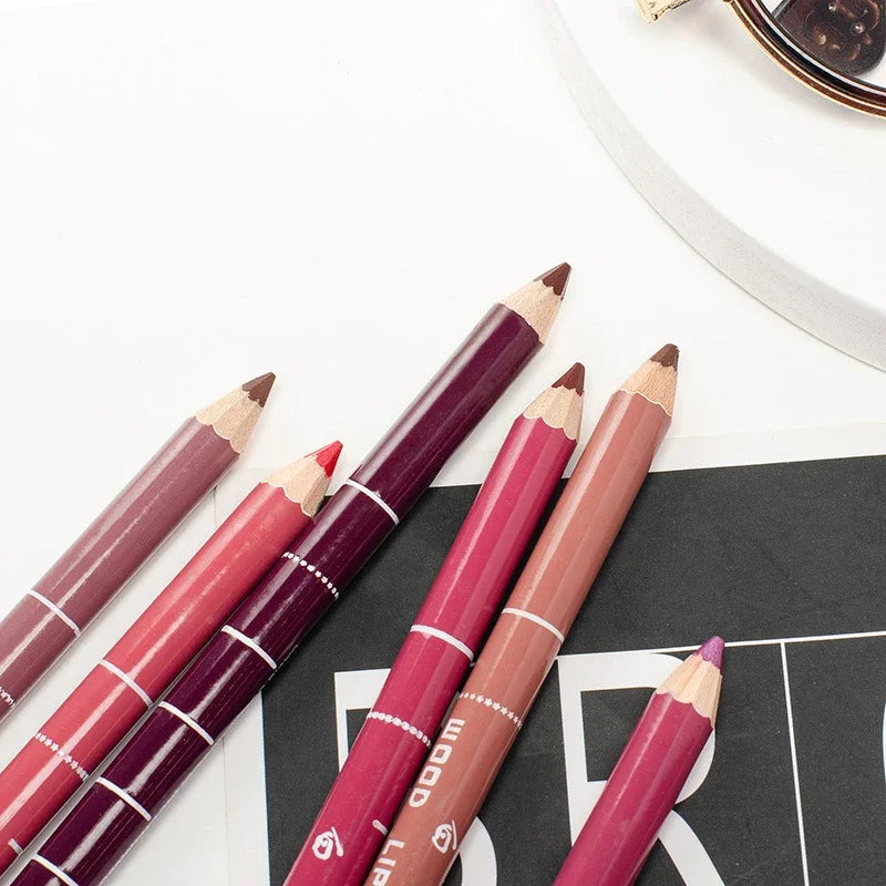 28-Color Waterproof Matte Lip Liner – Long-Lasting Pencil Lip Liner Pencil Qme