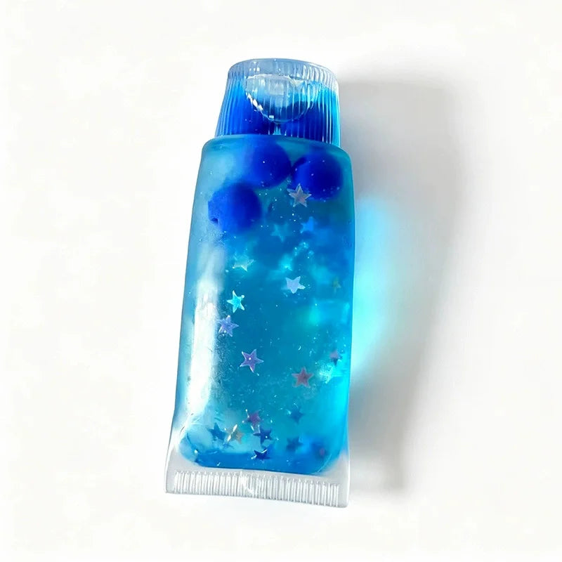 Fruit Squishy Toothpaste Slow Rising Fidget Sensory Toy Squishy Fidget Toy Qst blue