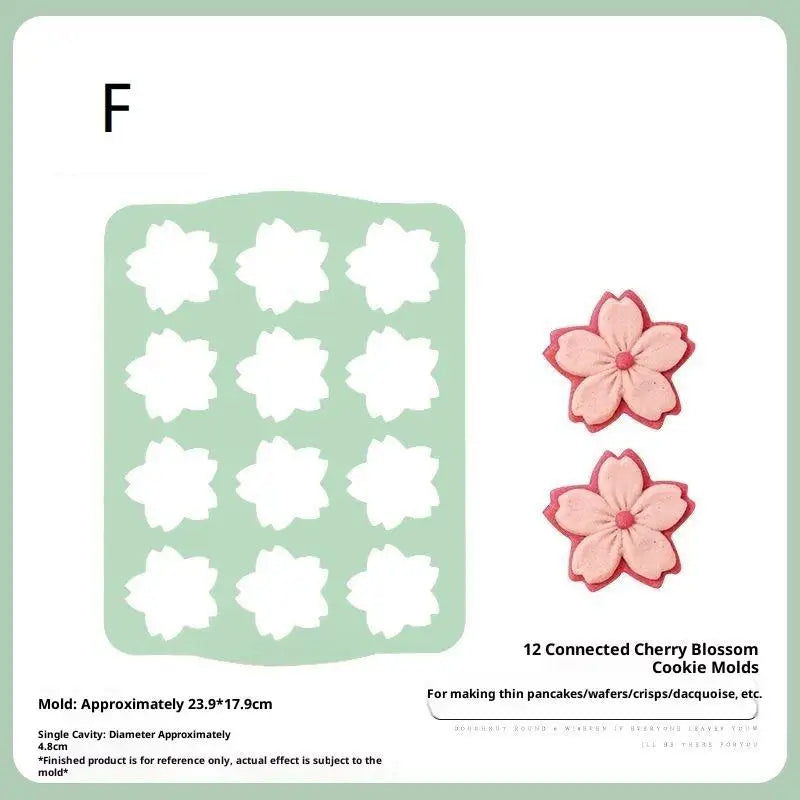Silicone Dacquoise & Cookie Mold – Japanese Cake Decorating Silicone Baking Mold Qst F