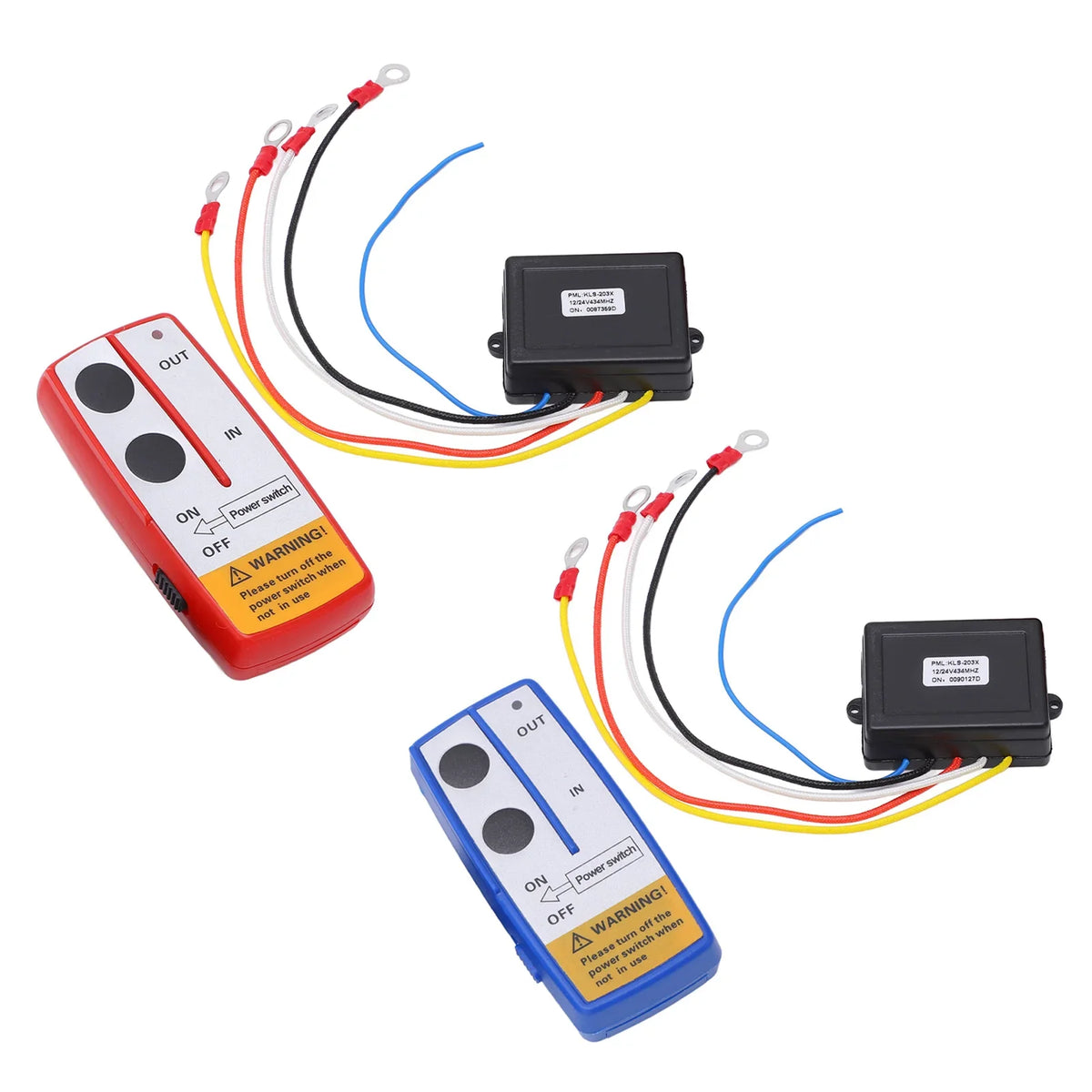 Winch Wireless Remote Control & Receiver 12V 24V – Truck ATV SUV Winch Remote Kit Qme