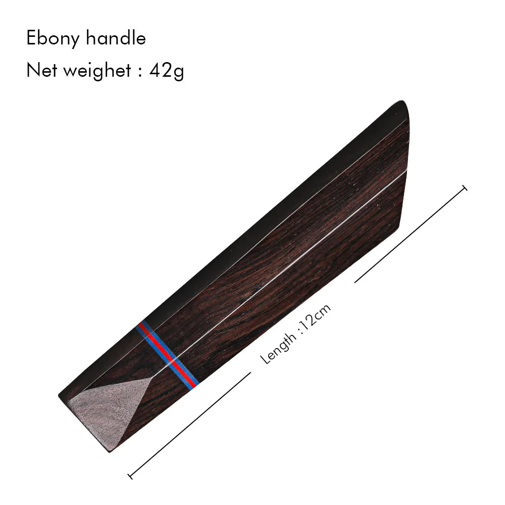 TURWHO Damascus Steel Chef Knife Blank & Octagonal Handle DIY Kit Knife Making Kit Qst Brown