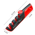 4-in-1 Adjustable Angle Knife & Scissor Sharpener Knife Sharpener Qst red 0