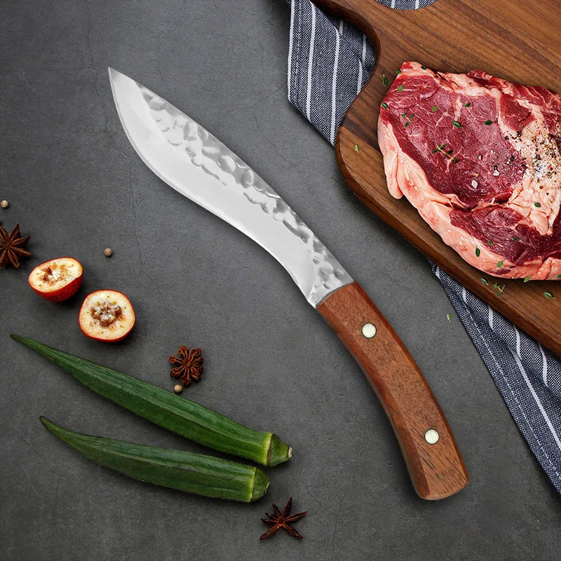Hand Forged Stainless Steel Chef Knife – Boning & Slicing Chef Kitchen Knife Qst