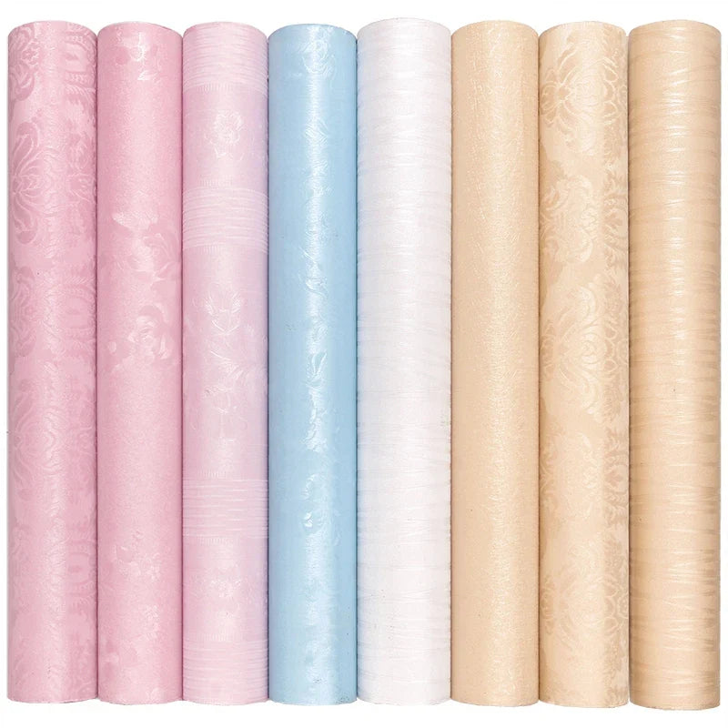 3D Vinyl Self-Adhesive Wallpaper Roll | 15 Colors Contact Paper Self-Adhesive Wallpaper Qme