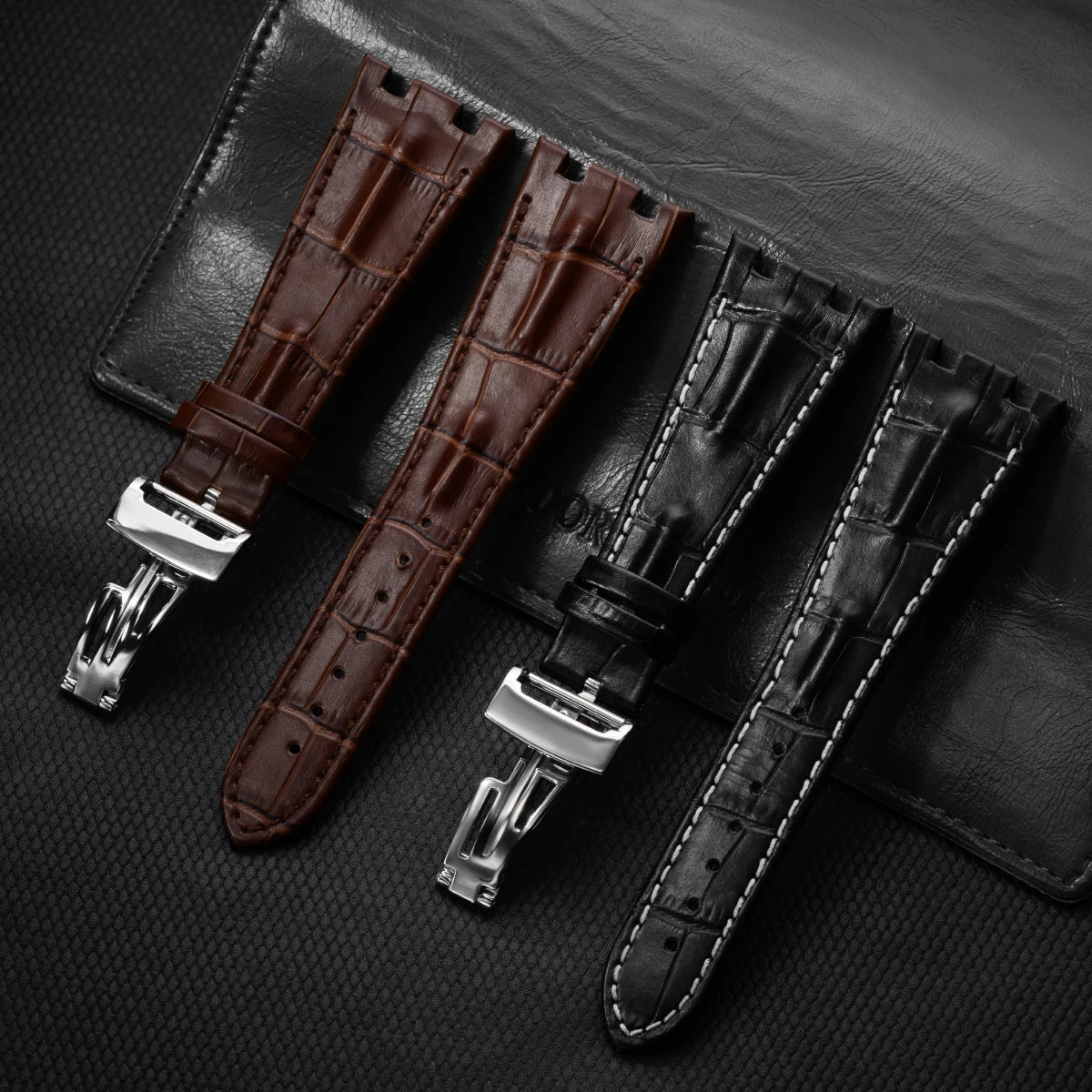 Luxury Cow Leather Watch Strap for AP Series – 28mm Leather Watch Strap Qme