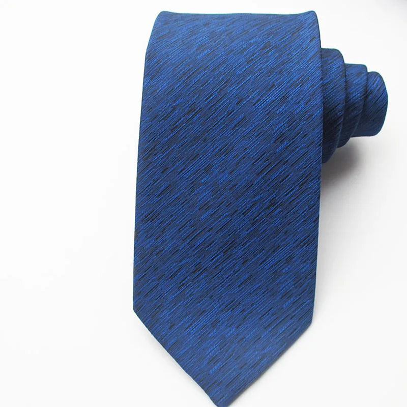 Wide Jacquard Twill Necktie | Classic Formal Polyester Tie Formal Necktie Qme