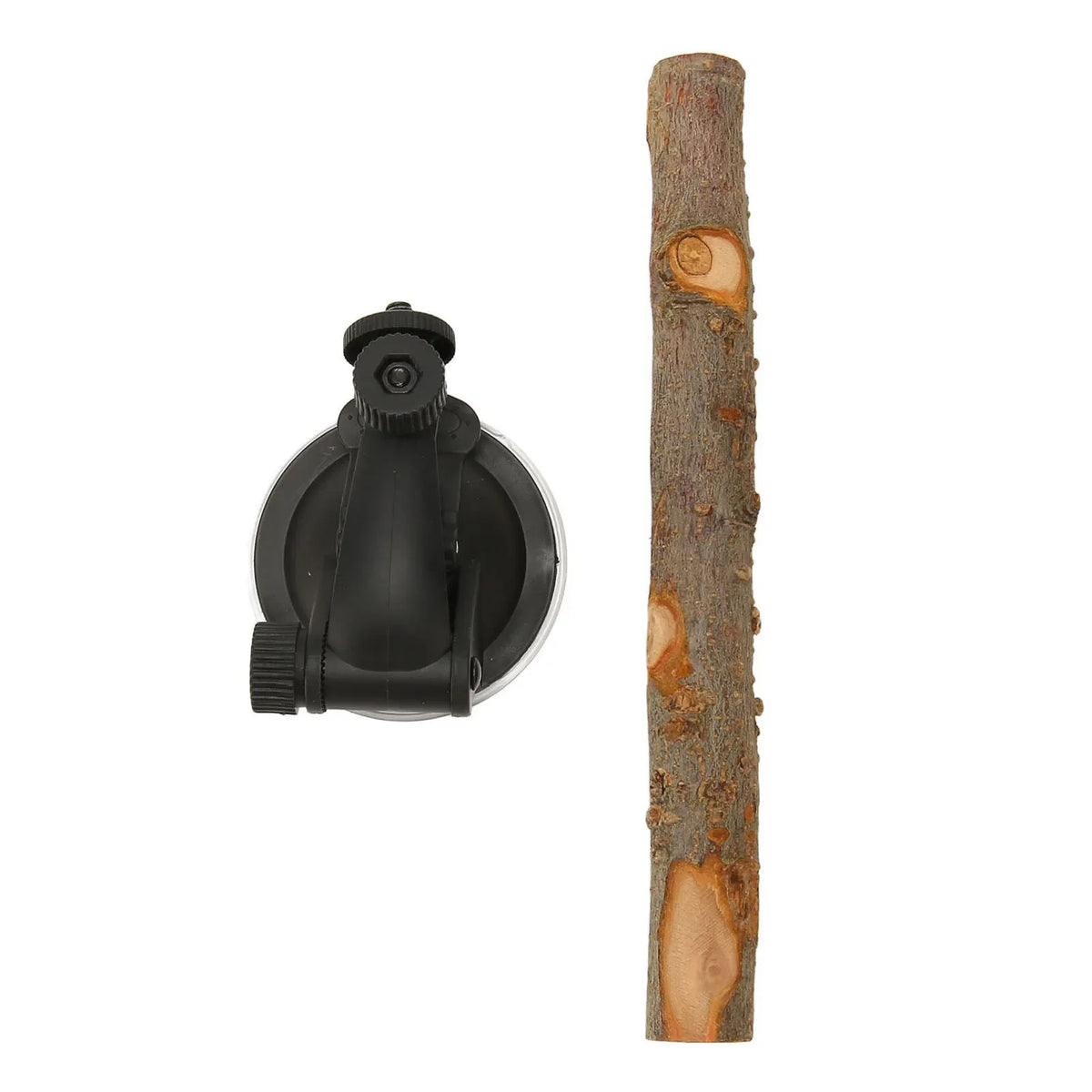 Parrot Suction Cup Window Perch & Bird Bath – Wooden Stand Bird Perch Stand Qme 15cm