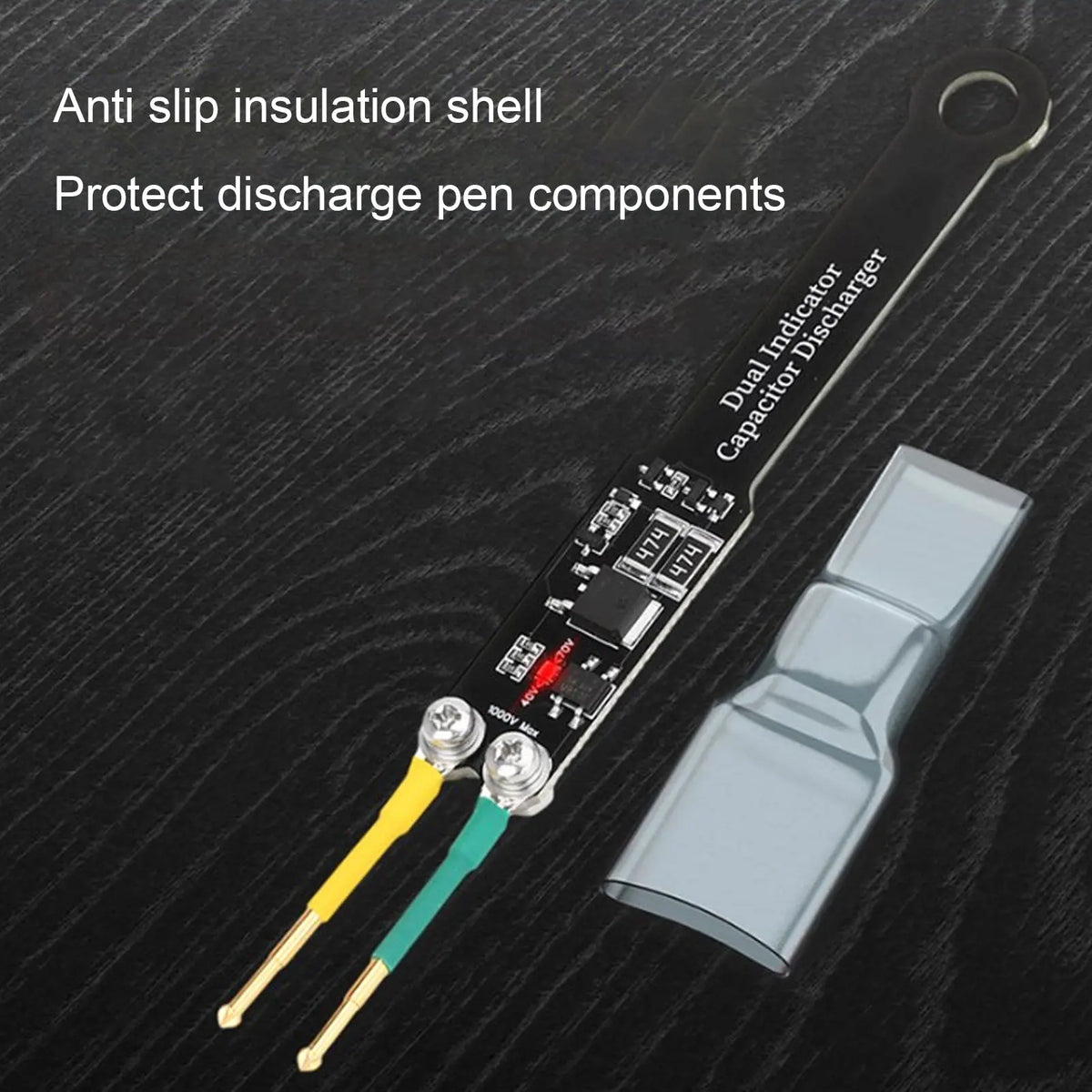 Capacitor Discharge Pen AC/DC Dual LED Adjustable Pins | Safety Tool Capacitor Discharge Pen Qst