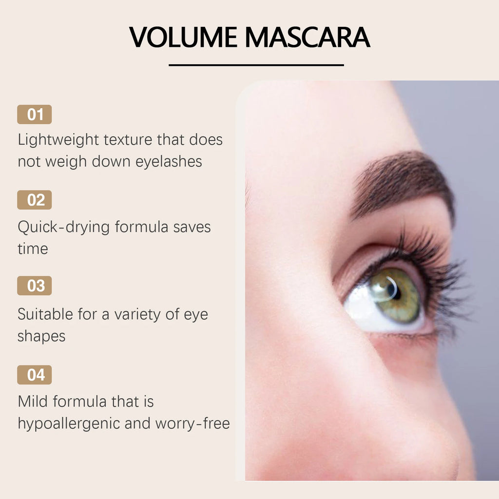 Zephoco Waterproof Mascara – Lengthening & Curling, 10ml Waterproof Mascara Qst