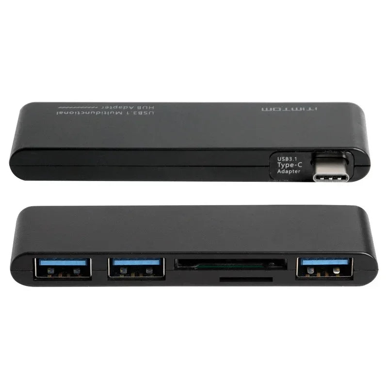 USB 3.0 Hub Splitter 5Gbps with SD TF Card Reader Adapter USB Hub Adapter Qme