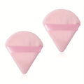 Triangular Fan-Shaped Powder Puff Sponge Finger Pad Powder Puff Sponge Qme Pink