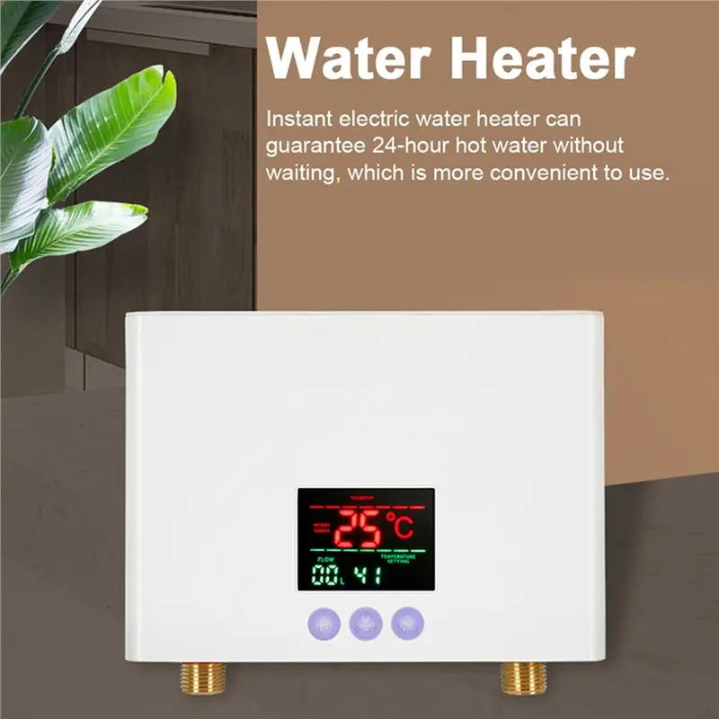 B15C 3KW Mini Tankless Electric Water Heater | LED Display Tankless Water Heater Qst