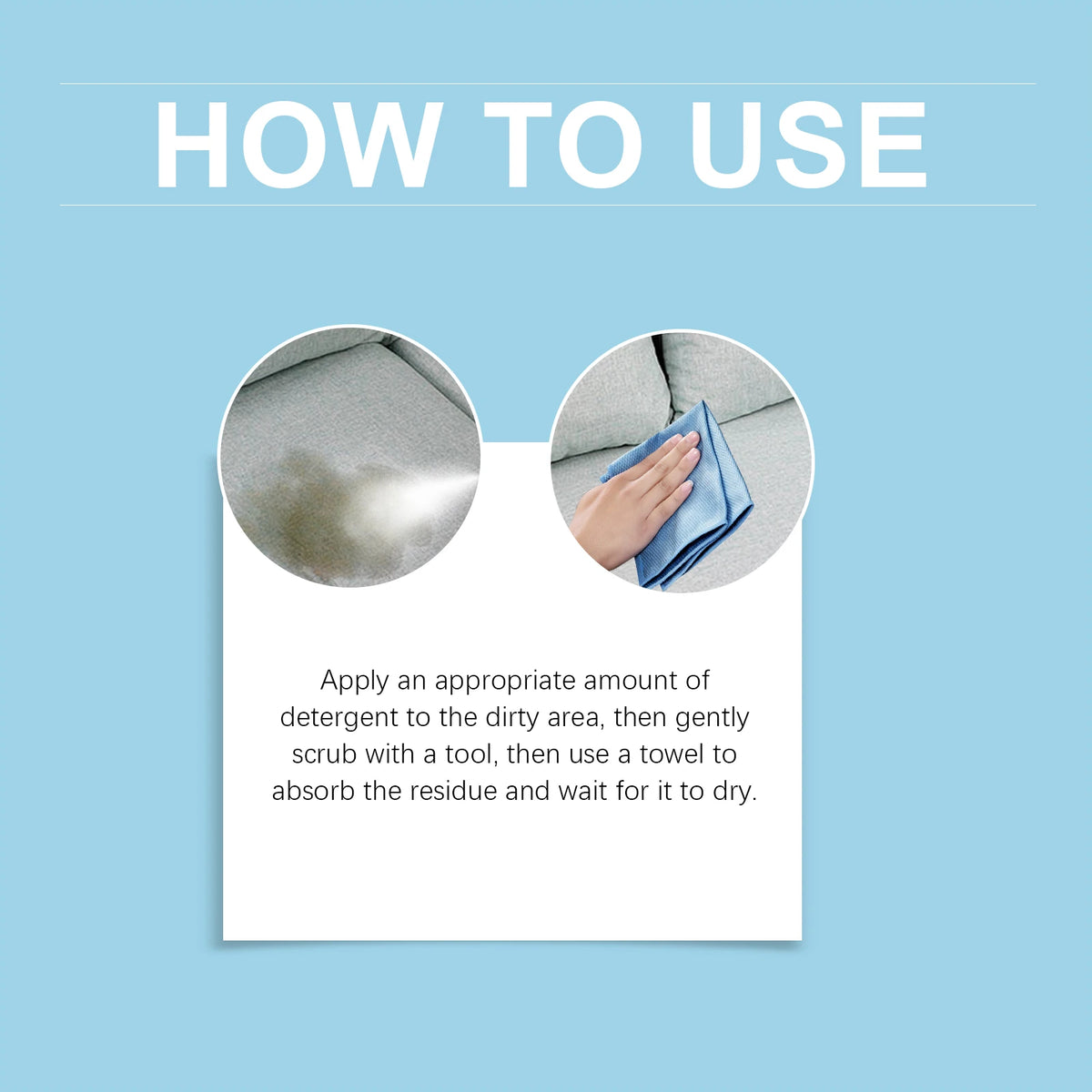 Jaysuing 100ml Fabric Bubble Cleaner – Water-Free Foam Cleaner Fabric Foam Cleaner Qst