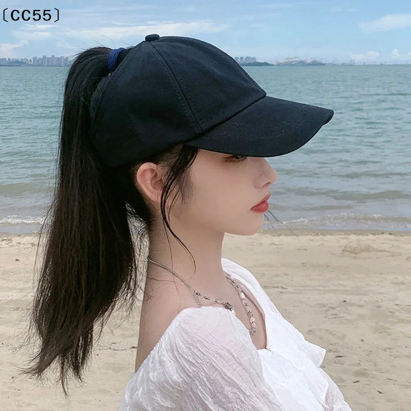 Women's High Ponytail Baseball Cap – Sports Sun Hat Sports Baseball Cap Qst