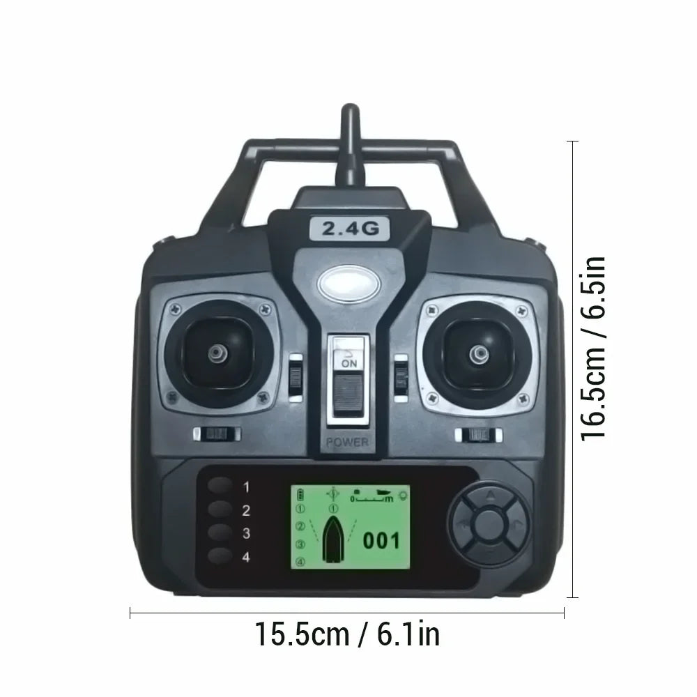Qme Bait Boat Remote Control D18B D16B D18E D16E LCD Bait Boat Remote Control Qme black