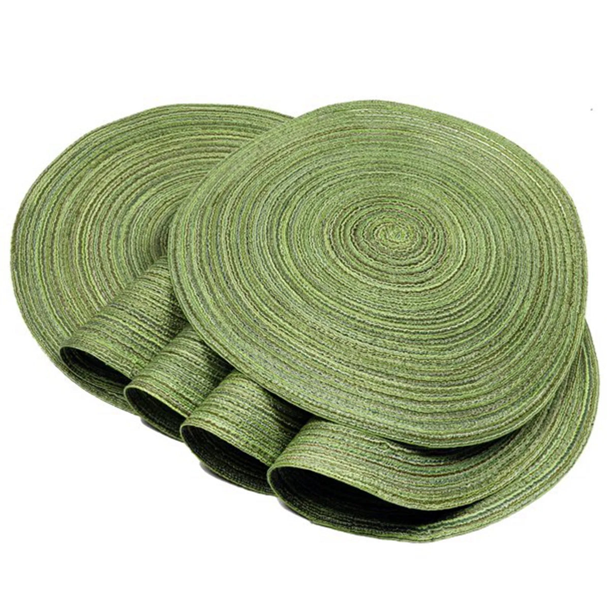 Round Anti-Slip Woven Dining Mat – Diatom Mud, 15 Inch Dining Table Mat Qme