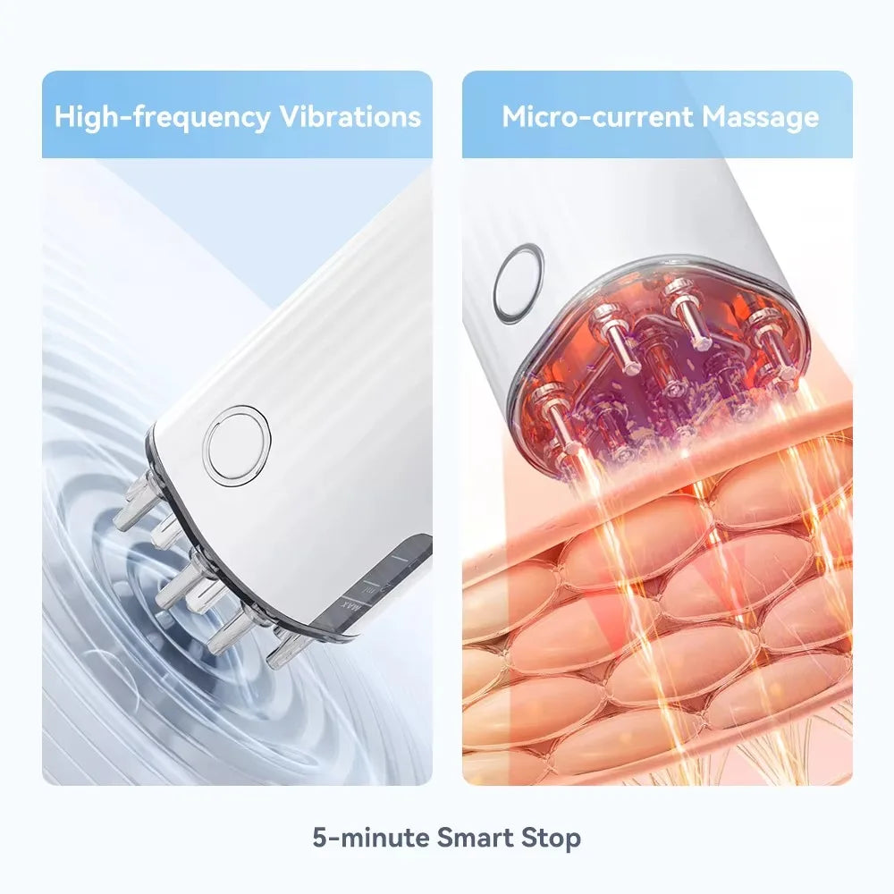 Electric Scalp Massager Comb – Red Light & Oil Applicator Scalp Massager Comb Qst