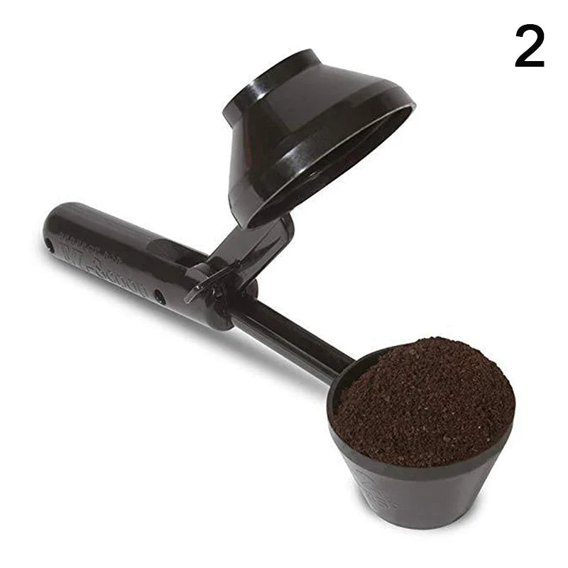 Coffee Scoop with Funnel for Reusable K-Cup – 2 Tbsp Coffee Scoop Funnel Qme 2