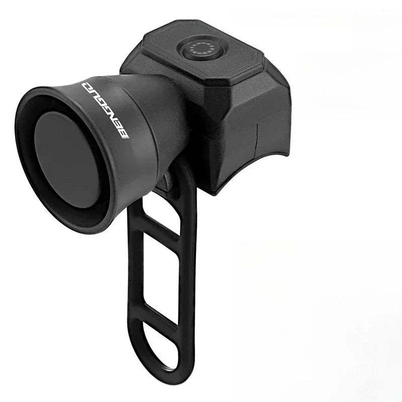 Mini Waterproof Electronic Bicycle Bell – Mountain Bike Horn Electronic Bike Bell Qme Black