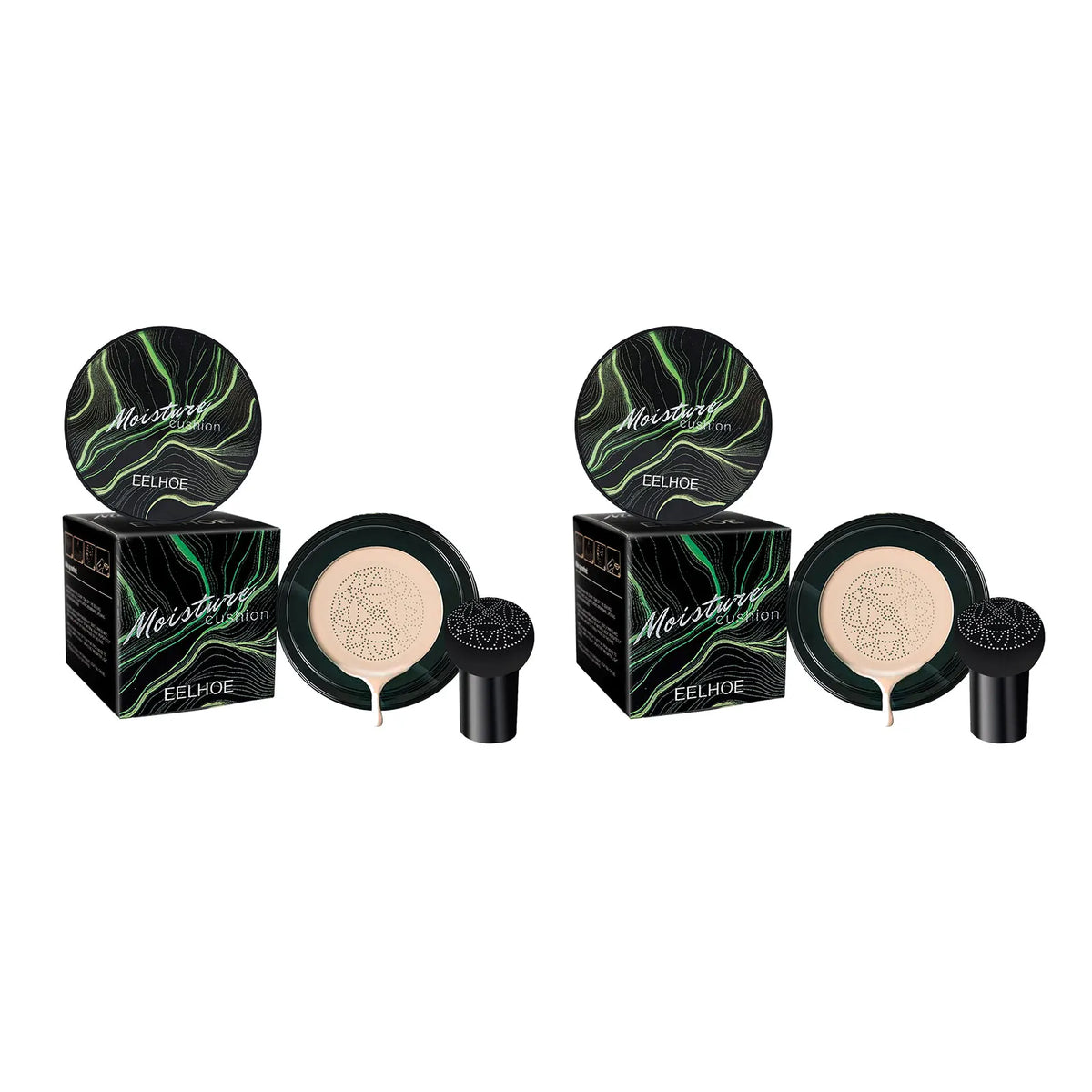 EELHOE Mushroom Head Air Cushion BB Cream – Brightening Foundation Air Cushion Foundation Qst 2 Ivory