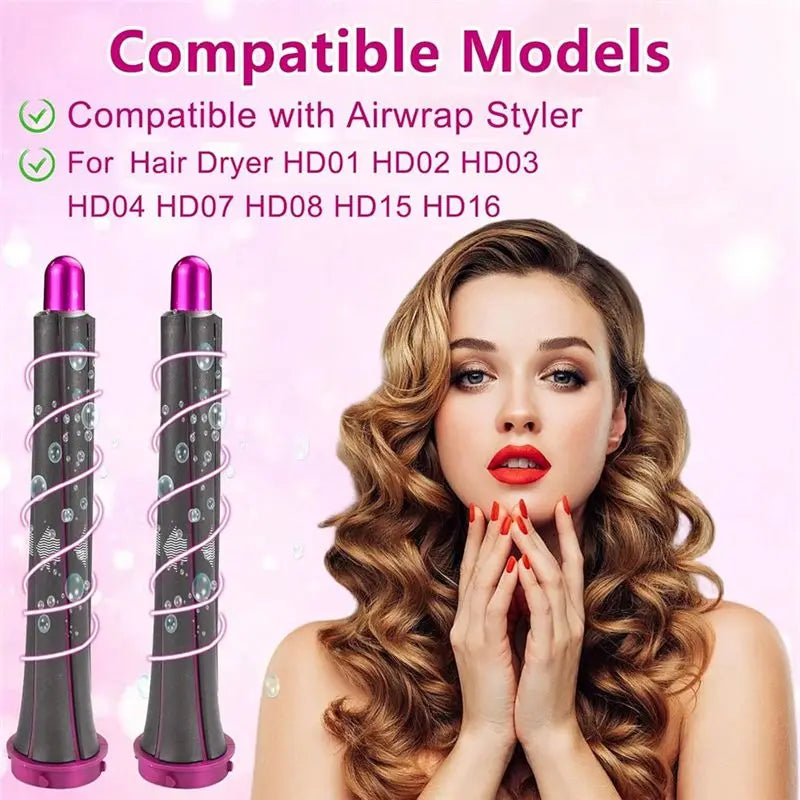 30mm Curling Barrel Attachment & Adapter for Dyson Airwrap Hair Styler Attachment Qst