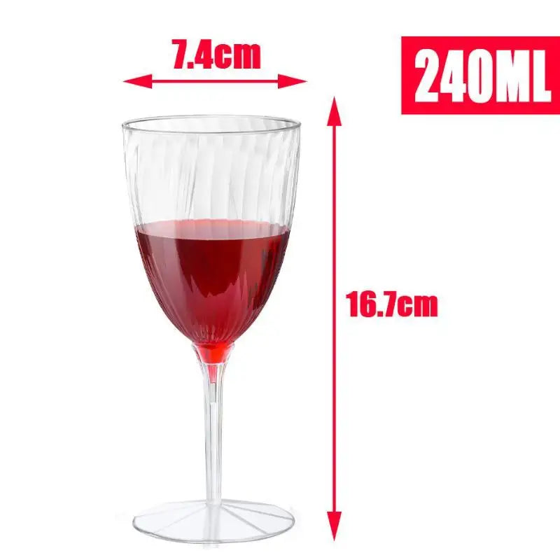 Unbreakable Plastic Wine Glass Vintage Cut Goblet Plastic Wine Glass Qme A1