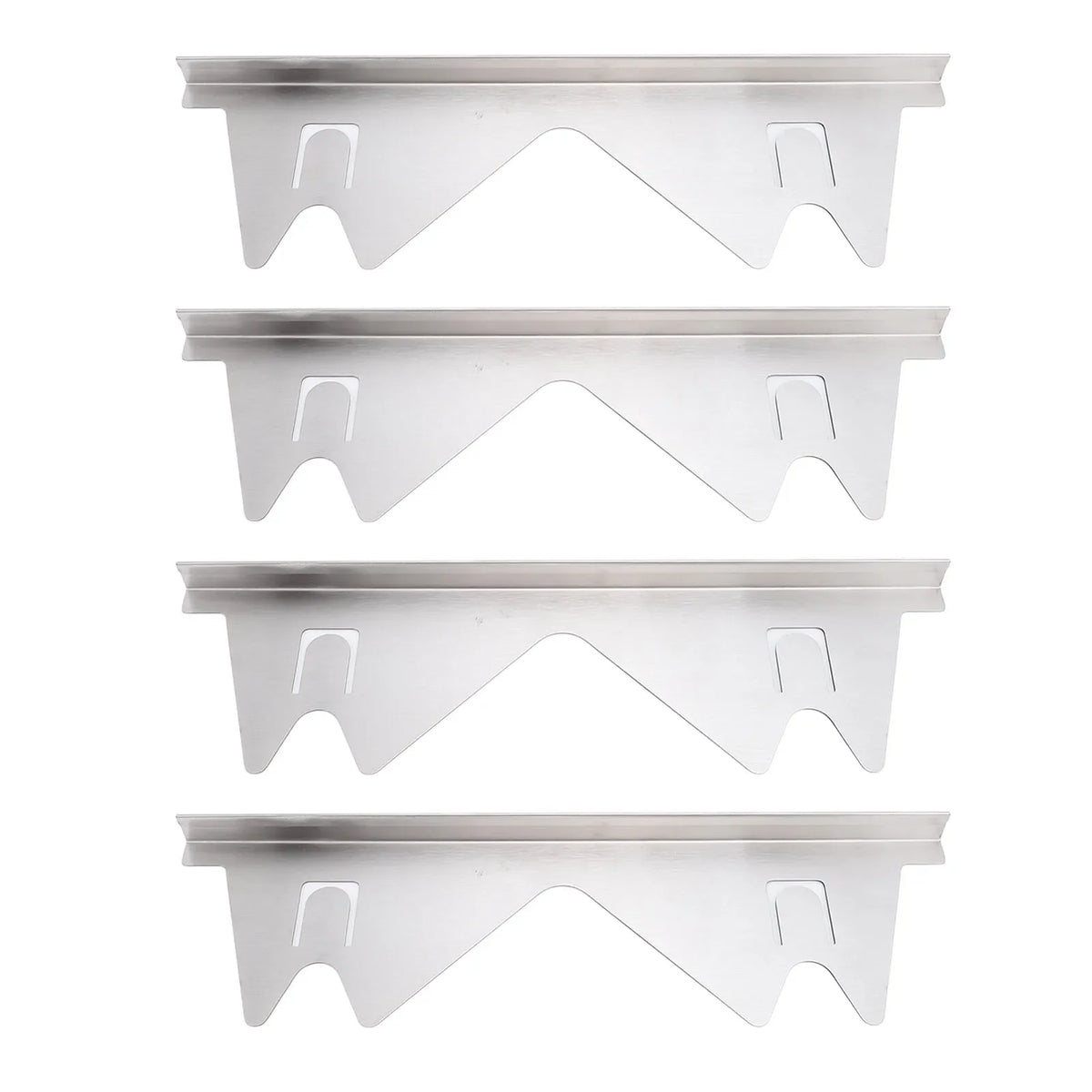 Stainless Steel Stove Gap Covers | 4pcs Adjustable Range Trim Stove Gap Cover Qme 2 Pairs