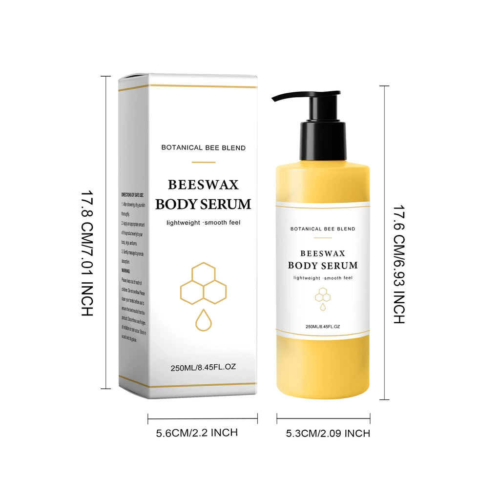 Beeswax Body Serum 250ml – Moisturizing & Smoothing Skin Care Body Serum Qst