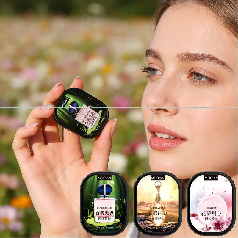 Qme Solid Fragrance Cream – Portable Long-Lasting Perfume Solid Fragrance Cream Qme