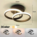 LED Modern Ceiling Chandelier | 3 Color Modes | Iron Lamp Ceiling Chandelier Qme WHITE