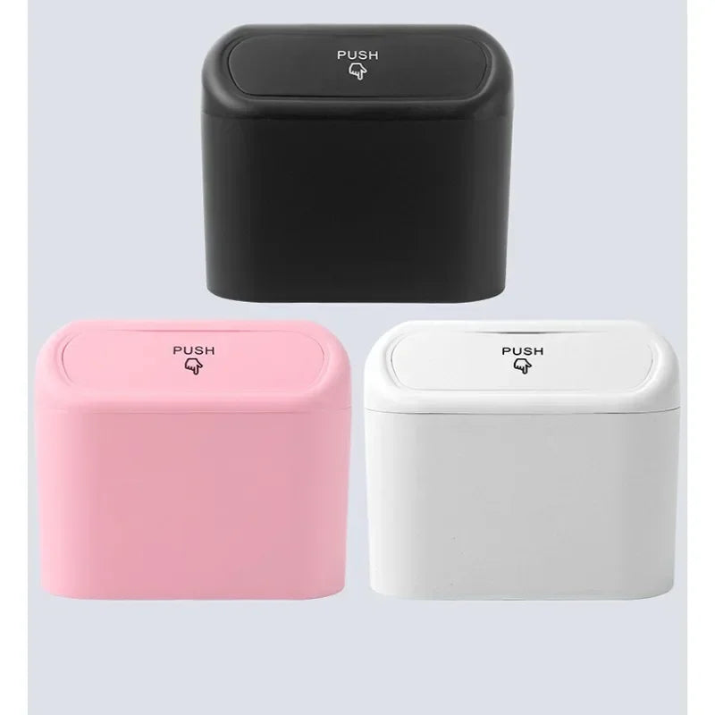 Car Seat Back Trash Can – Foldable Mini Auto Waste Bin Car Trash Can Qme