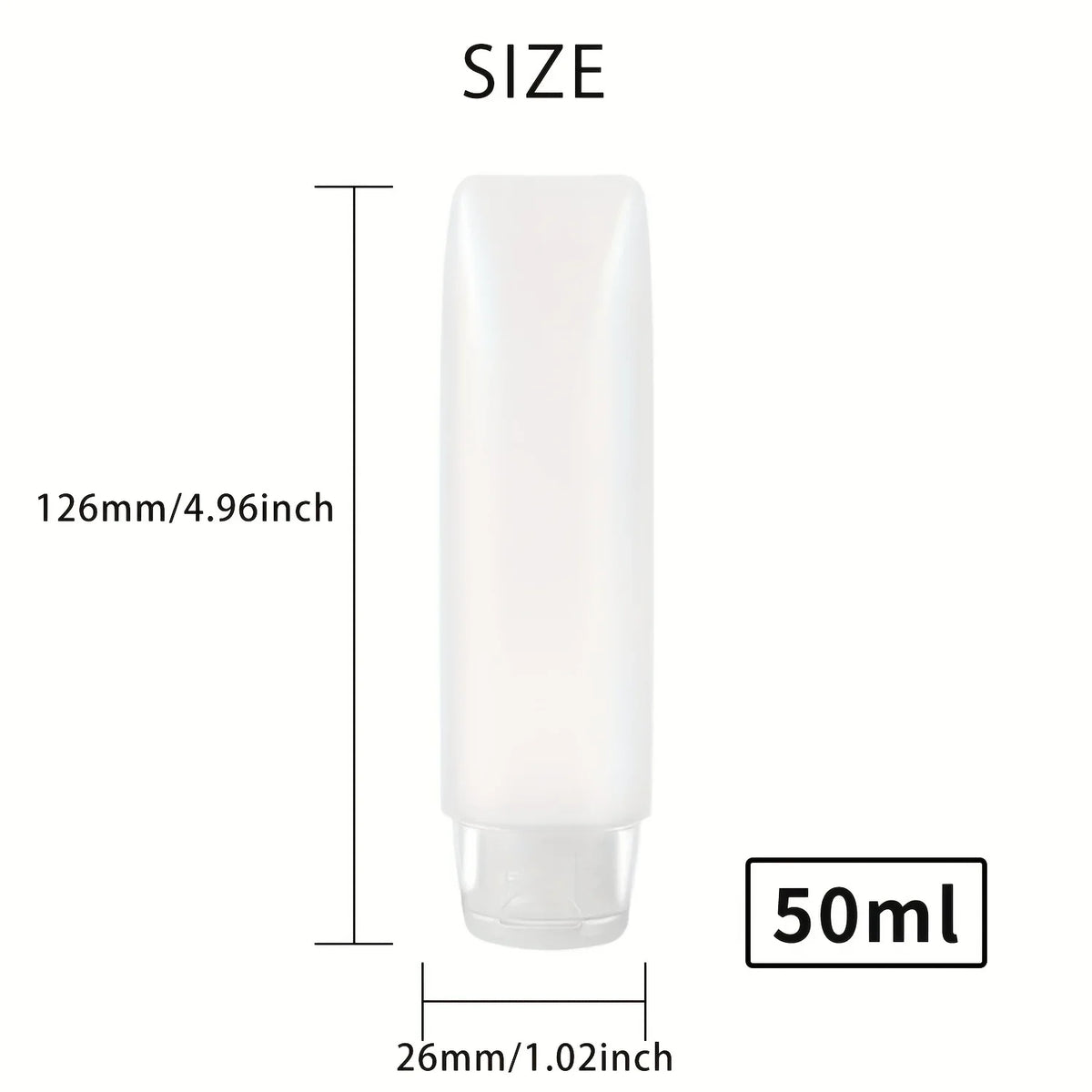 30-Pack Refillable Travel Squeeze Tube Bottles 30ml & 50ml Travel Tube Bottles Qme