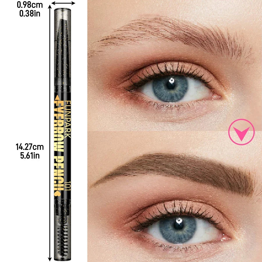 Double-Head Waterproof Eyebrow Pencil – 5 Shades | Qme Eyebrow Pencil Qme