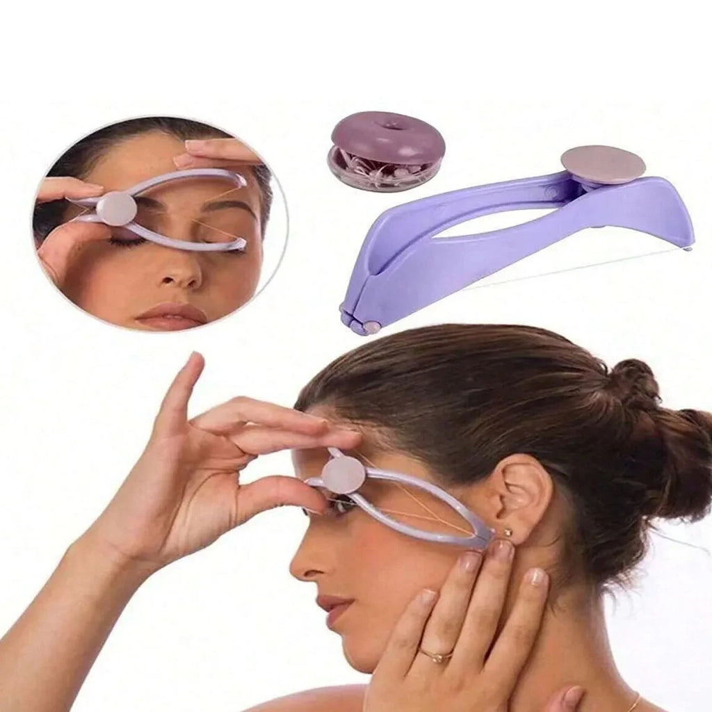 Women's Facial Hair Epilator – Spring Threading Eyebrow Tool Facial Hair Epilator Qme