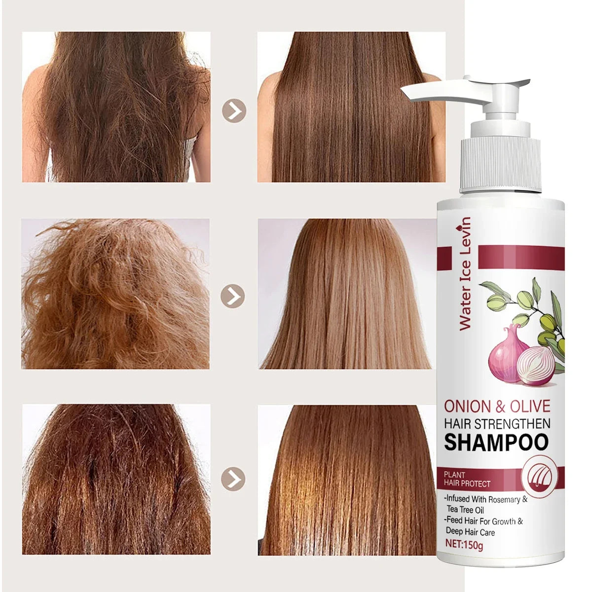 Onion & Olive Hair Strengthening Shampoo – Biotin & Rosemary Hair Strengthening Shampoo Qme